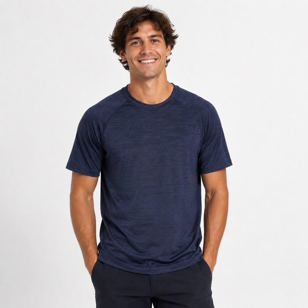 6 Pack Bulk Blank Fanatics Performance T-shirts Navy Blue soft size Men's Medium